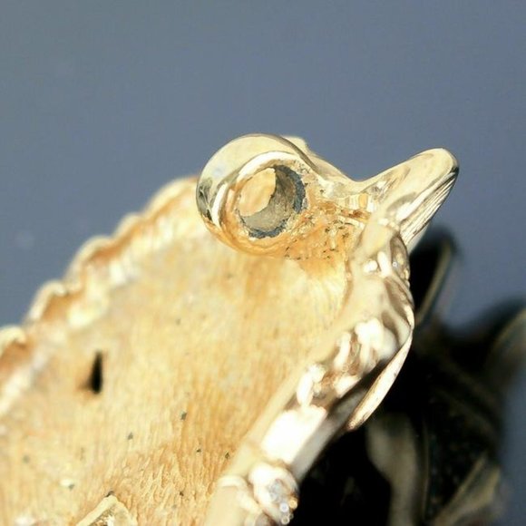 DIOR Horse Pendant in Gold with Clear Rhinestones - Picture 8 of 9